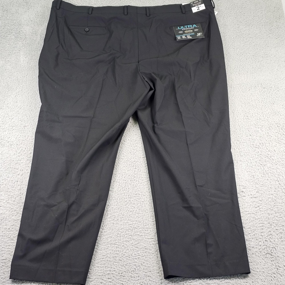 JF J.Ferrar Suit Pants Mens 52x30 Black Ultra Comfort Stretch Big & Tall Dress - Picture 11 of 11